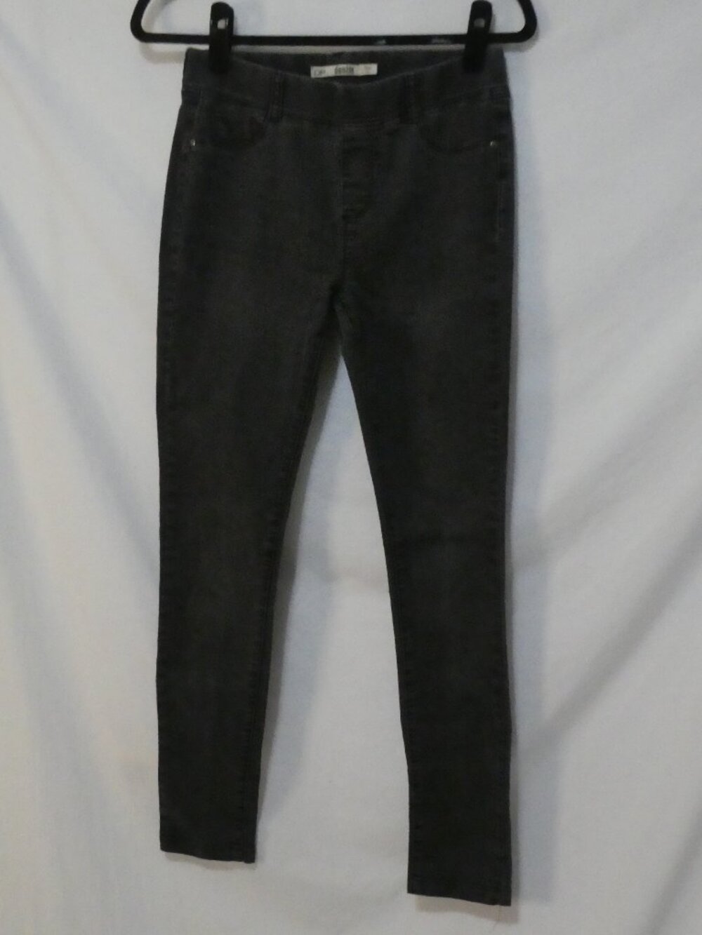 Dorothy Perkins DP DENIM High Rise Black Rinse Skinny Jean Jeggings - 8 Regular